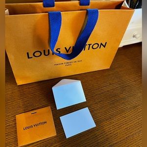 Louis Vuitton mini blank gift card and bag combo